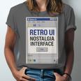 Retro Computer Dialog Box 90s Desktop Interface Nostalgia Unisex Jersey T-Shirt