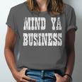 Retro Mind Ya Business Vintage Love Privacy Introvert Unisex Jersey T-Shirt Retro Mind Ya Business Vintage Love Privacy Introvert Unisex Jersey T-Shirt
