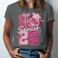 Retro Senior 2026 Coquette Bow Graduation Class Of 2026 Unisex Jersey T-Shirt