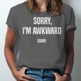 Retro Sorry I'm Awkward Sorry Introvert Awkward Unisex Jersey T-Shirt Retro Sorry I'm Awkward Sorry Introvert Awkward Unisex Jersey T-Shirt