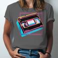 Retro VHS Vaporwave Video Cassette Nostalgia Geek Chic Unisex Jersey T-Shirt