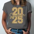 Senior 2025 Class Of 2025 Gold Senior Graduation Unisex Jersey T-Shirt