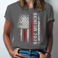 Senior 2026 American Flag Shirt USA Graduation Class Of 2026 Unisex Jersey T-Shirt