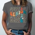 Senior 2026 Class Of 2026 Retro Groovy Graduation Grad Women Unisex Jersey T-Shirt