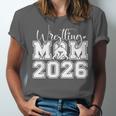 Senior 2026 Wrestling Mom Proud Senior 2026 Mom Graduation Unisex Jersey T-Shirt