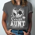 Senior Aunt Class Of 2026 Soccer Graduation Heart Unisex Jersey T-Shirt