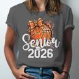 Senior Basketball Class Of 2026 Coquette Graduation Day Unisex Jersey T-Shirt