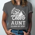 Senior Cheerleader Aunt Cheer Class Of 2026 Graduation Women Unisex Jersey T-Shirt