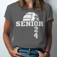 Senior Class Of 2024 Volleyball Seniors School Graduation Unisex Jersey T-Shirt