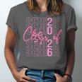 Senior Class Of 2026 Coquette Bow Graduation 2026 Girl Women Unisex Jersey T-Shirt