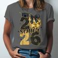 Senior Class Of 2026 Senior Girl Graduation Cap Coquette Bow Unisex Jersey T-Shirt