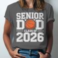 Senior Dad Class Of 2026 Cute Basketball Dad Graduation 2026 Unisex Jersey T-Shirt