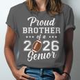 Senior Football Brother Class Of 2026 Graduation Graduate Unisex Jersey T-Shirt