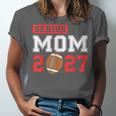 Senior Football Mom 2027 Team Class Of 2027 Graduation Mom Unisex Jersey T-Shirt