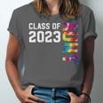 Senior Graduation Class Of 2023 Aunt Senior Tie Dye Unisex Jersey T-Shirt