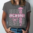 Senior Mom 2027 Class Of 2027 Coquette Bow Graduation 2027 Unisex Jersey T-Shirt