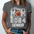 Senior Mom Class Of 2024 Football Proud Mom Graduation Unisex Jersey T-Shirt