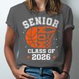 Senior Mom Class Of 2026 Basketball Graduation Unisex Jersey T-Shirt
