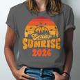 Senior Sunrise Class Of 2026 Graduation Proud Graduate Retro Unisex Jersey T-Shirt