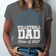 Senior Volleyball Dad Class Of 2025 Graduation Graduate Unisex Jersey T-Shirt