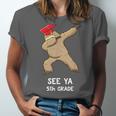 Sloth Dabbing 5th Grade Graduation Shirt Fifth Grade Grad Unisex Jersey T-Shirt