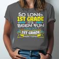 So Long 1st Grade 2nd Grade Here I Come School Graduation Unisex Jersey T-Shirt