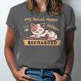 Social Meter Recharge Social Meter For Introverts Unisex Jersey T-Shirt Social Meter Recharge Social Meter For Introverts Unisex Jersey T-Shirt