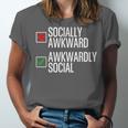 Socially Awkward Introvert Anxious Awkwardly Social Unisex Jersey T-Shirt Socially Awkward Introvert Anxious Awkwardly Social Unisex Jersey T-Shirt