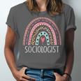 Sociologist Sociology Teacher Graduation Rainbow Unisex Jersey T-Shirt