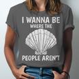 Solitude Introverts I Wanna Be Where The People Aren't Unisex Jersey T-Shirt