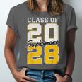 Sophomore 2028 Class Of 2028 Graduation 2028 10th Grade Unisex Jersey T-Shirt