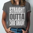 Straight Outta 3rd Grade Graduation Class 2025 Third Grade Unisex Jersey T-Shirt