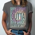 Straight Outta 6th Grade Class Of 2022 School Graduation Unisex Jersey T-Shirt