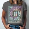 Straight Outta 8th Grade Class Of 2022 School Graduation Unisex Jersey T-Shirt
