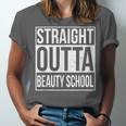 Straight Outta Beauty School Graduation Distressed Unisex Jersey T-Shirt