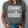 Straight Outta Elementary School Graduation Unisex Jersey T-Shirt