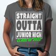 Straight Outta Junior High School Class Of 2022 Graduation Unisex Jersey T-Shirt