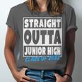 Straight Outta Junior High School Graduation Class Of 2022 Unisex Jersey T-Shirt