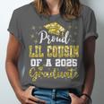 Super Proud Little Cousin Of 2025 Graduate Graduation Family Unisex Jersey T-Shirt