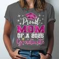 Super Proud Mom Of 2025 Graduate Senior Graduation Family Unisex Jersey T-Shirt