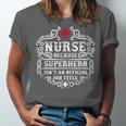 Superhero Nurse RN Graduation Thanks Shirt Unisex Jersey T-Shirt