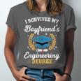 I Survived My Boyfriend's Engineering Degree Graduation Unisex Jersey T-Shirt