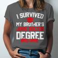 I Survived My Brother's Juris Doctor Degree Graduation Unisex Jersey T-Shirt