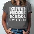 I Survived Middle School Class Of 2018 Graduation Unisex Jersey T-Shirt