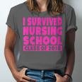 I Survived Nursing School Class Of 2018 Graduation Shirt Unisex Jersey T-Shirt