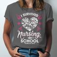 I Survived Nursing School Class Of 2018 Graduation T-Shirt Unisex Jersey T-Shirt
