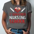I Survived Nursing School Graduation Cool Unisex Jersey T-Shirt