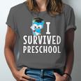 I Survived PreSchool Graduation Kids Owl Grad Shirt Unisex Jersey T-Shirt