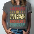 i Survived My Wife Bachelor's Degree Wife Graduation Unisex Jersey T-Shirt