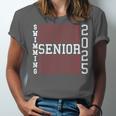 Swimming Senior Night Swimming Senior 2025 Graduation 40 Unisex Jersey T-Shirt